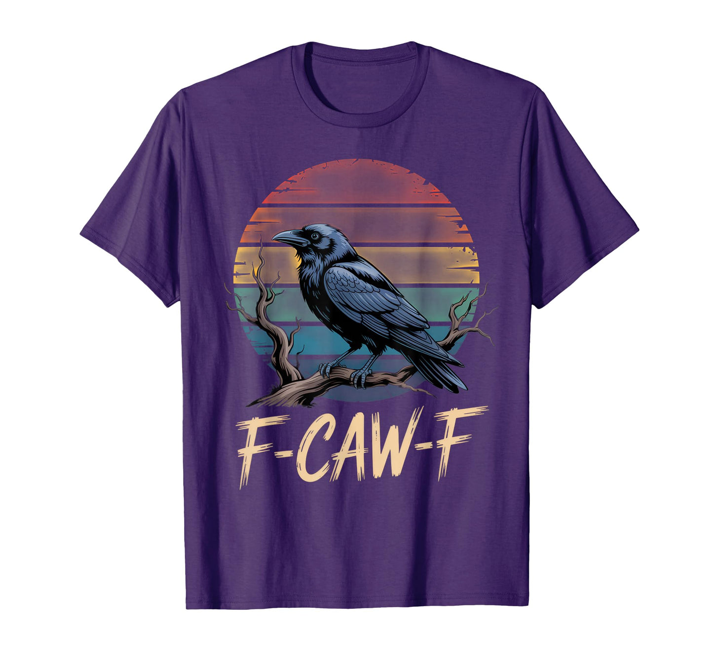 F-CAW-F Raven Art for Introverts with Sarcastic Humor T-Shirt
