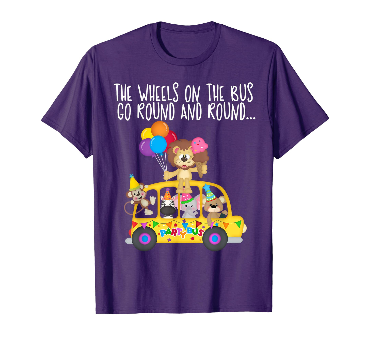 The Wheels On The Bus Go Round and Round Family Matching T-Shirt