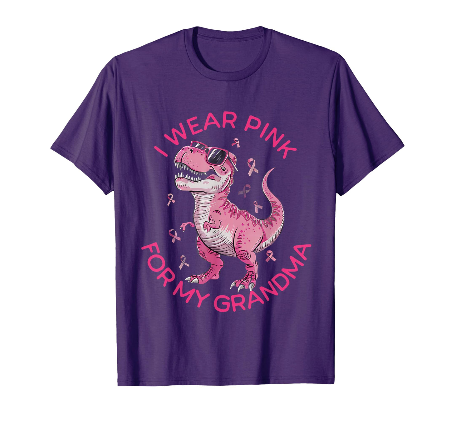 Kids Breast Cancer Awareness I Wear Pink For My Grandma T-Shirt