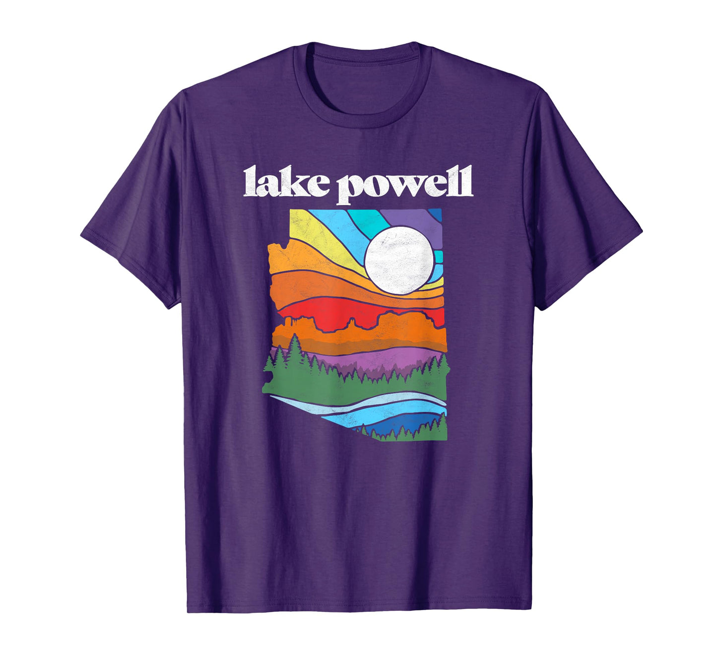 Lake Powell Arizona Vintage Nature Design Outdoor Graphic T-Shirt