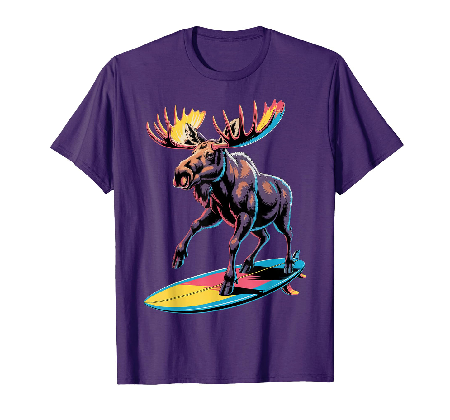 Moose Surfing Enthusiast T-Shirt