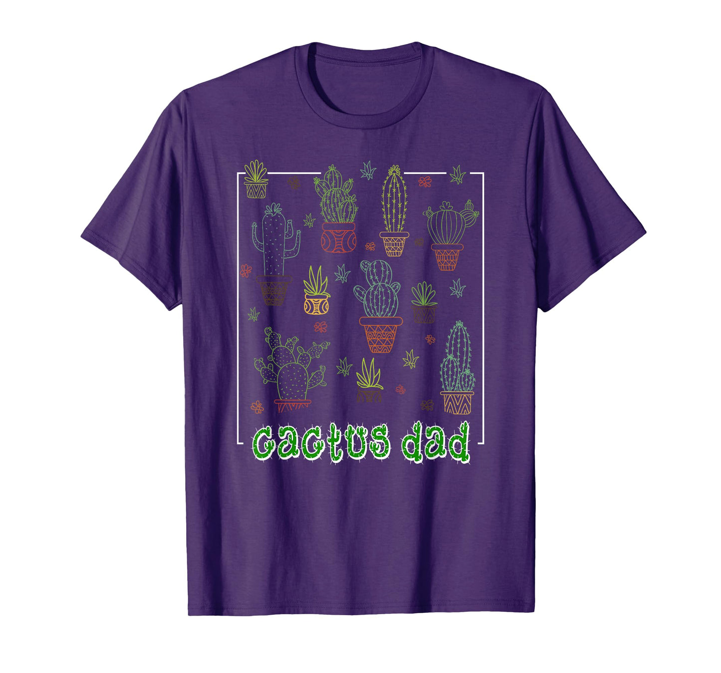 Dad Cactus Shirt Cactus Gift Father Cacti Lover Daddy T-Shirt