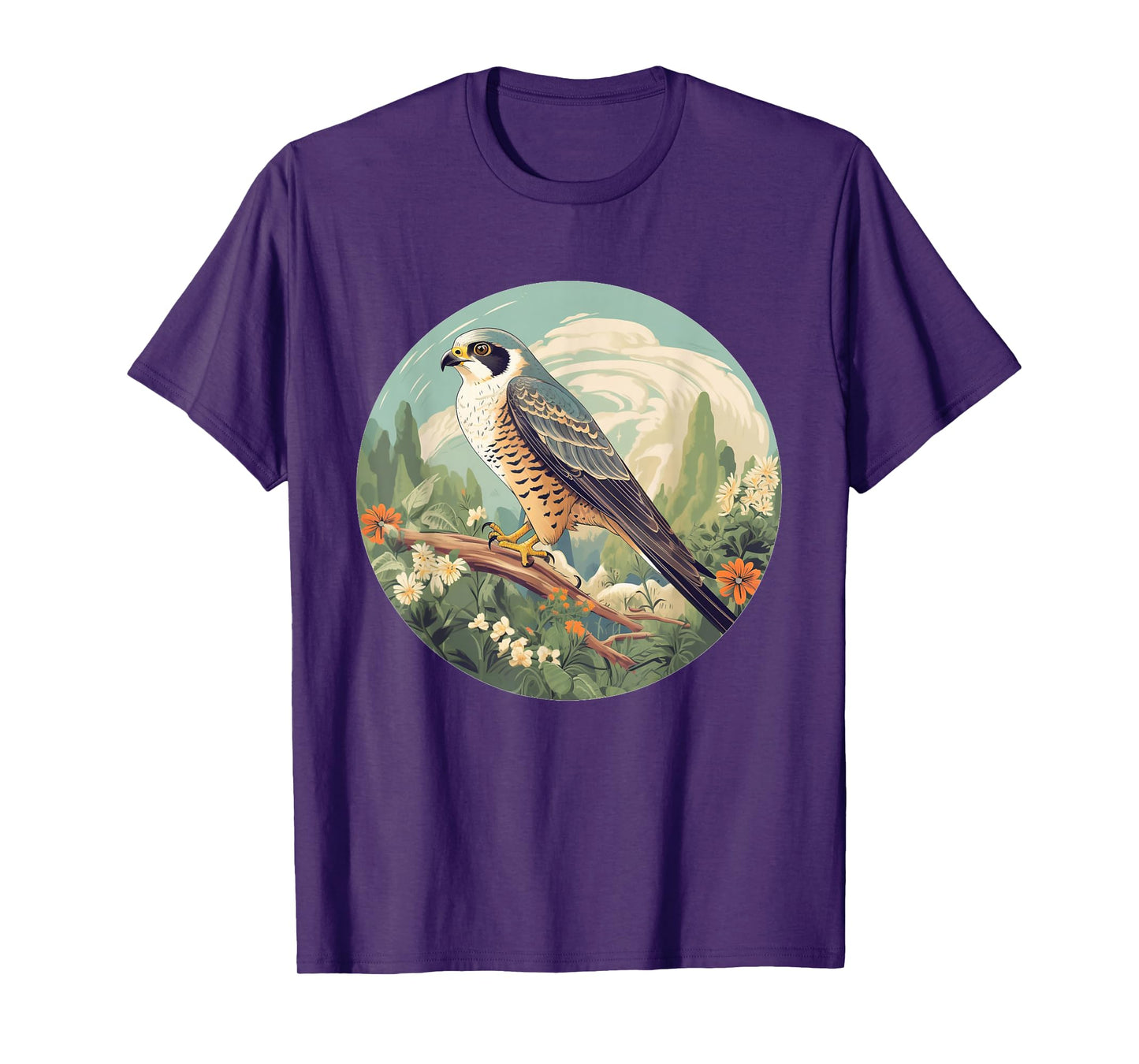 Cool Falconry Bird in Wilderness T-Shirt