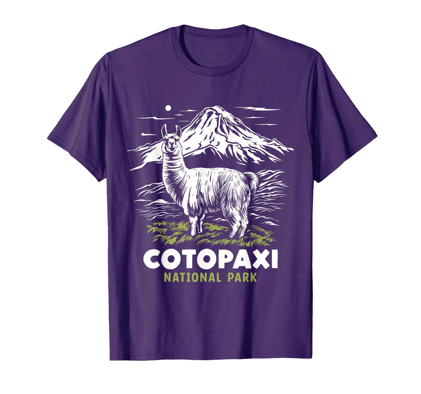 Cotopaxi National Park Ecuador Souvenir Alpaca Llama Hike T-Shirt