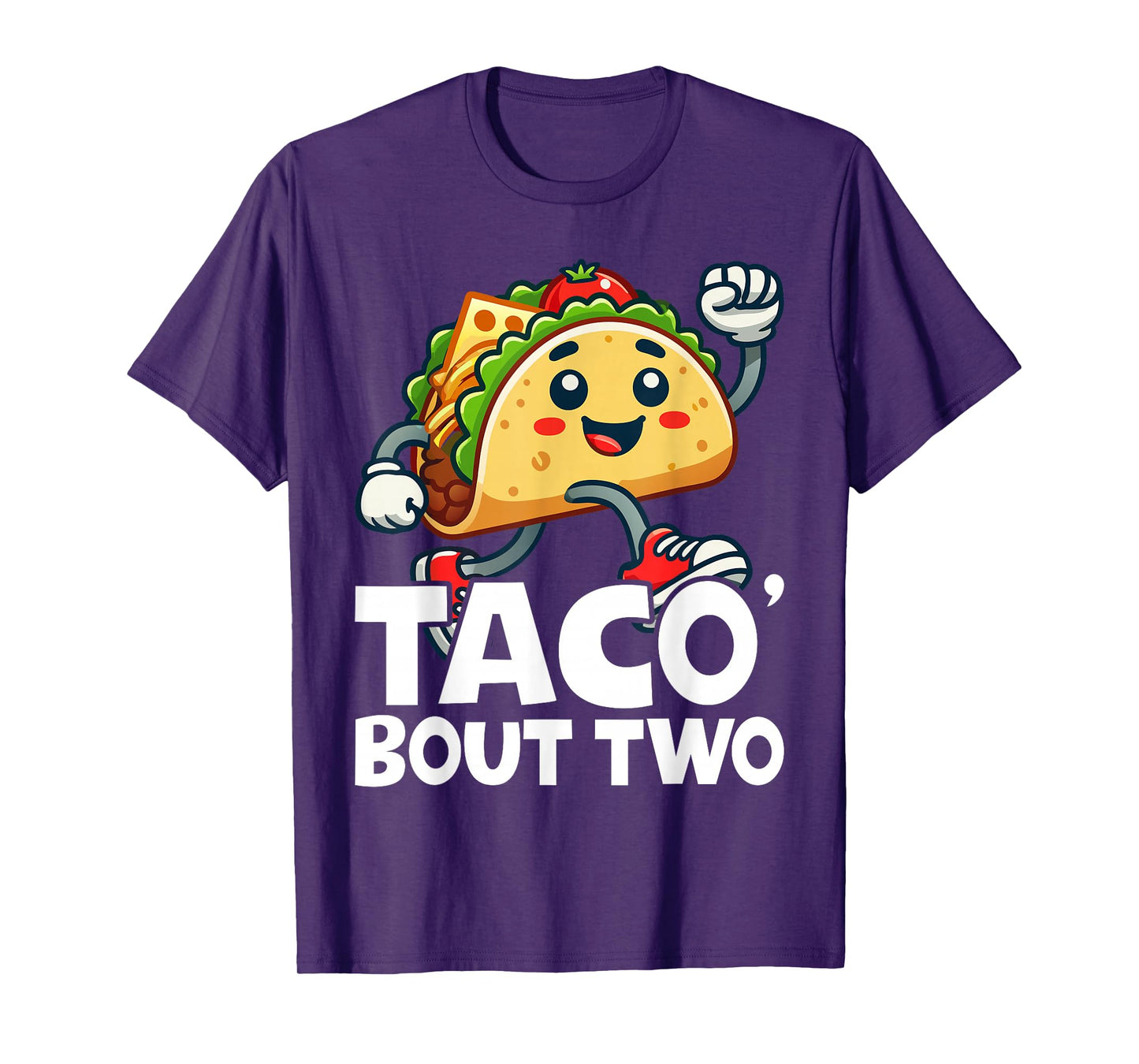 Taco Bout Two Mexican 2 year old Boy Girls Second Birthday T-Shirt