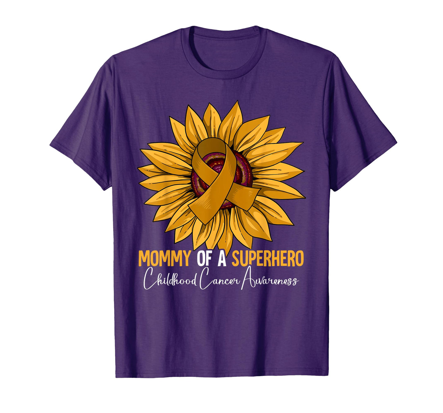 Mom Mother Childhood Cancer Awareness T-Shirt