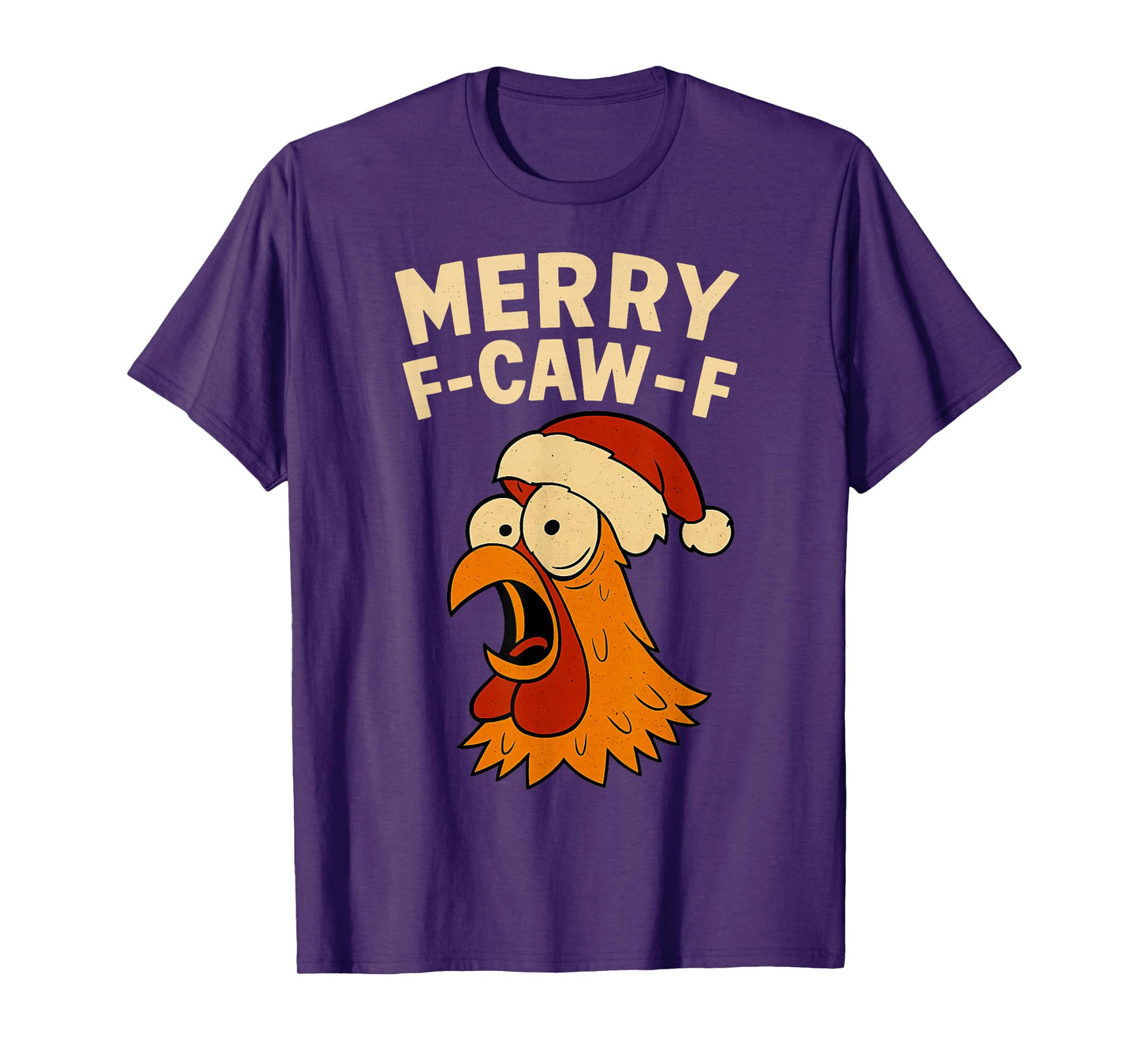 Merry F-CAW-F Chicken Christmas Holiday T-Shirt