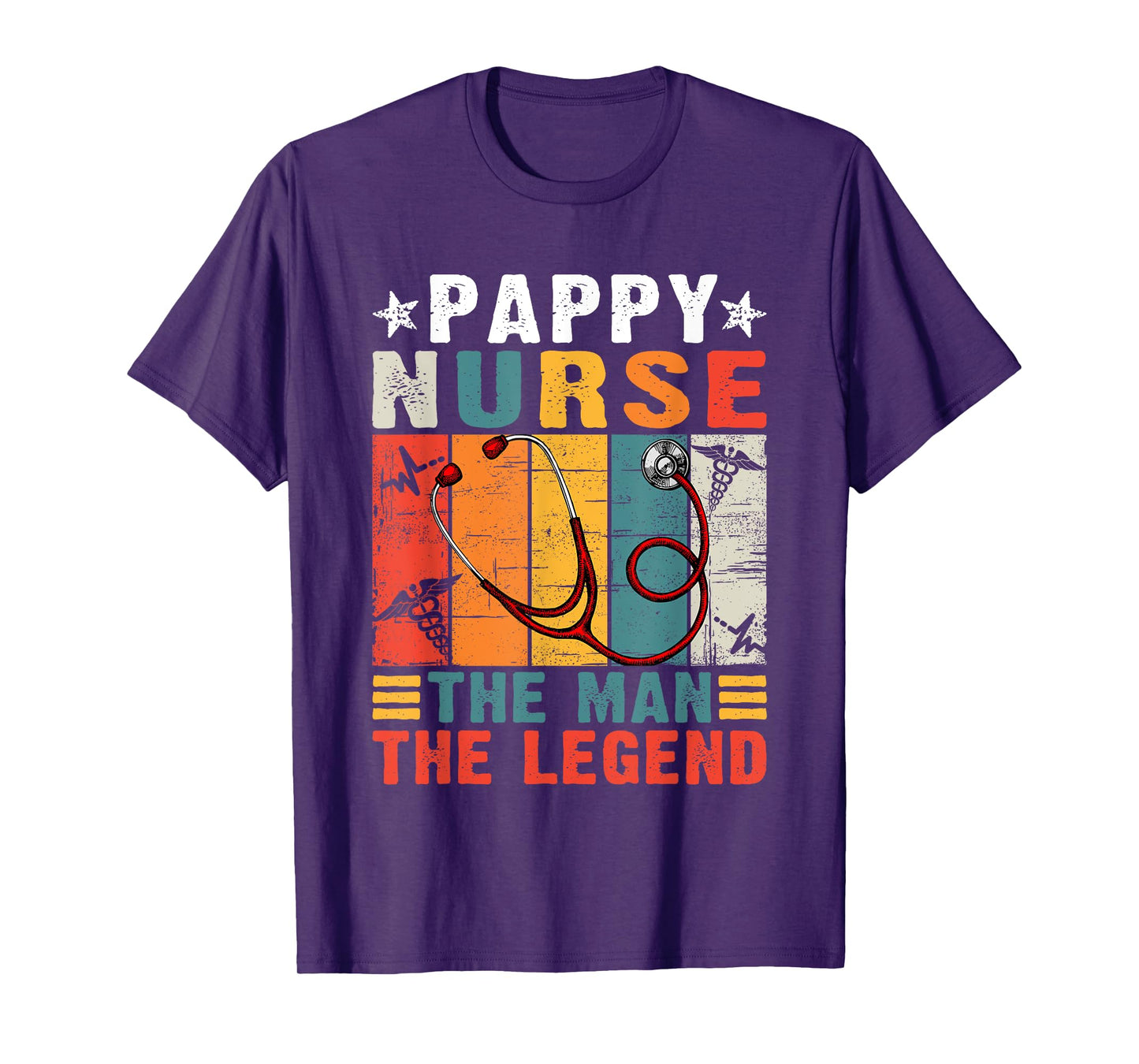 Father's Day Vintage Pappy Nurse The Man The Legend T-Shirt
