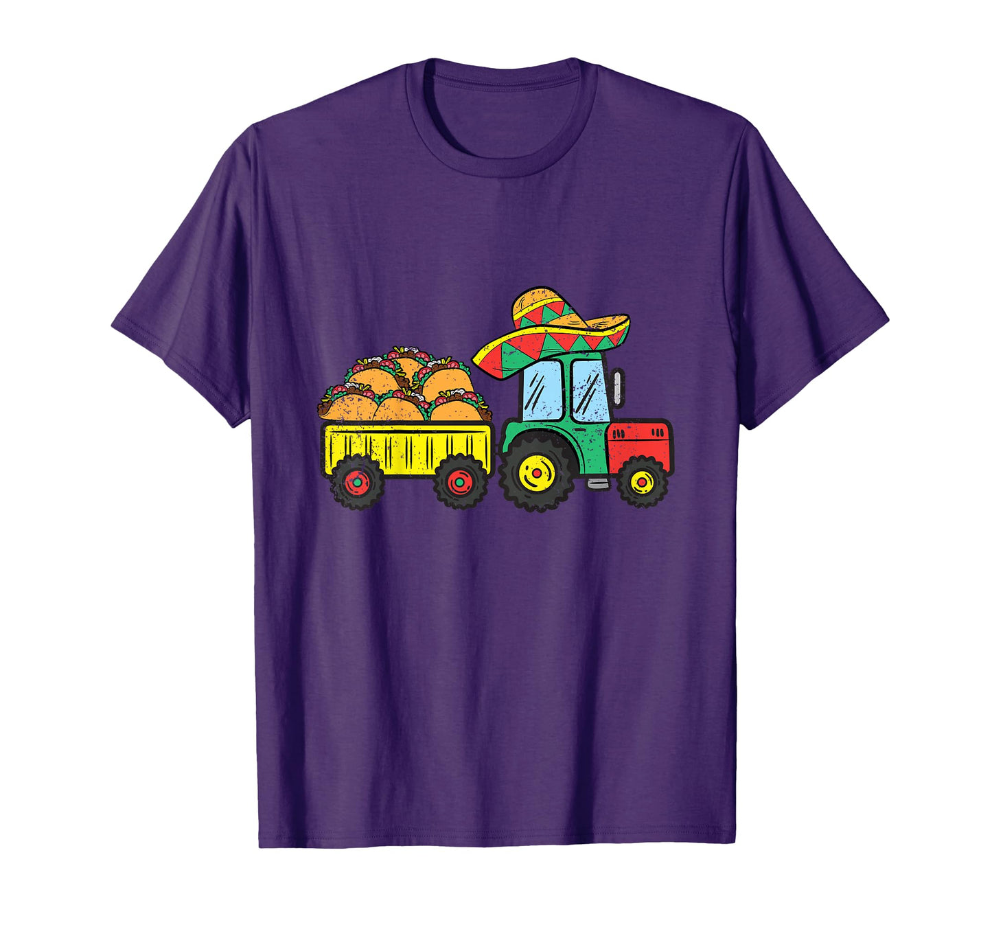 Kids Taco Tractor Cinco De Mayo Mexican Food Fiesta Toddler Boys T-Shirt