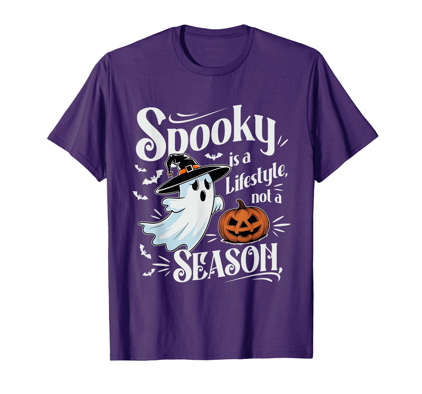 Spooky is a Lifestyle, Not a Season. Spooky Ghost Halloween T-Shirt