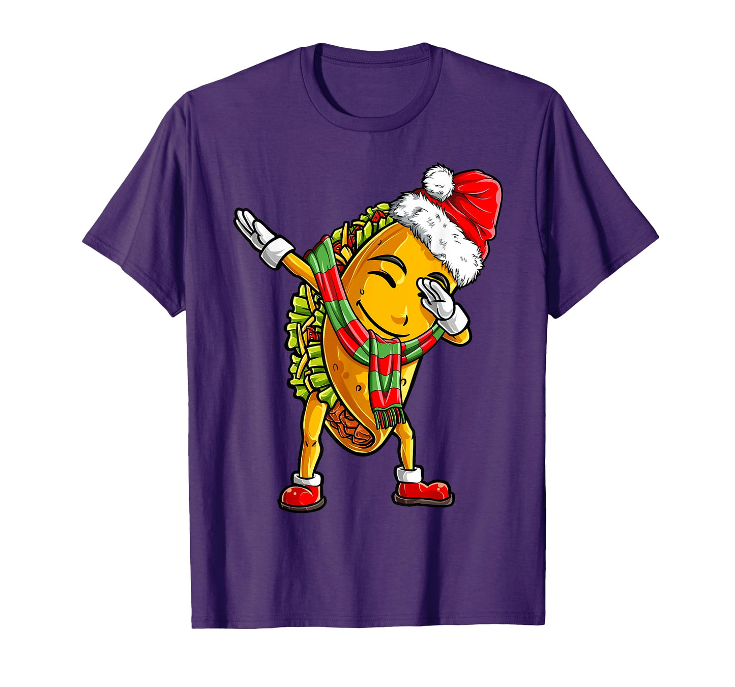Dabbing Taco Santa Christmas Kids Boys Men Dab Xmas Gifts T-Shirt
