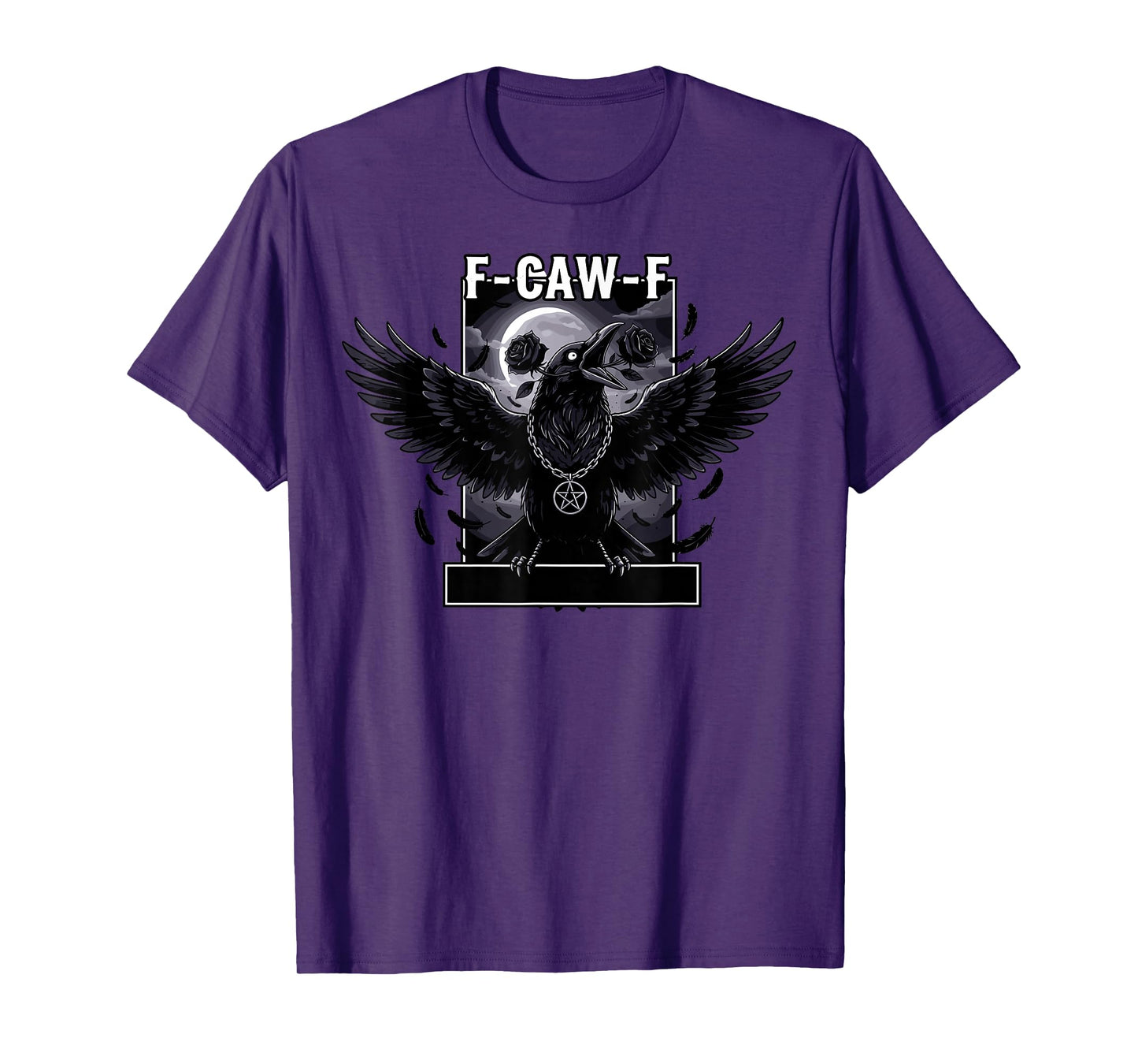Halloween Scary Crow F-CAW-F Raven T-Shirt