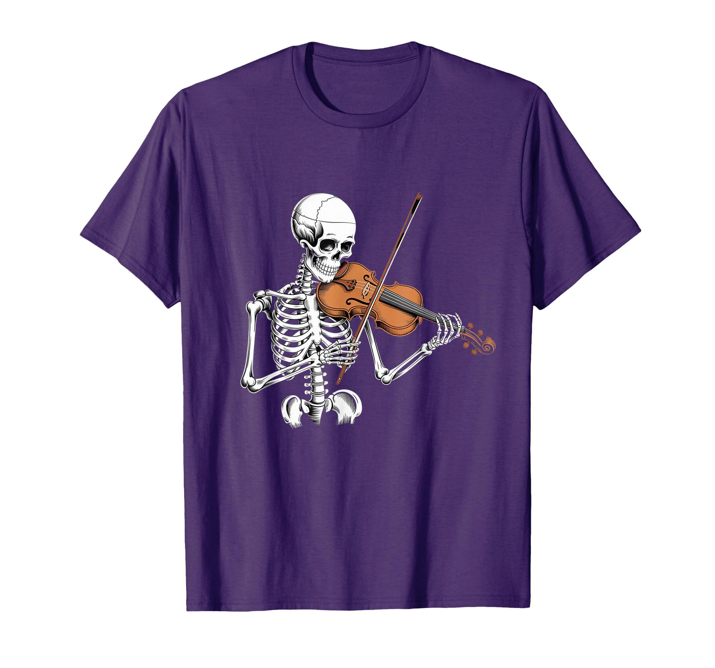 Funny Skeleton Playing Violin Cool Music Funny Skeleton Meme T-Shirt