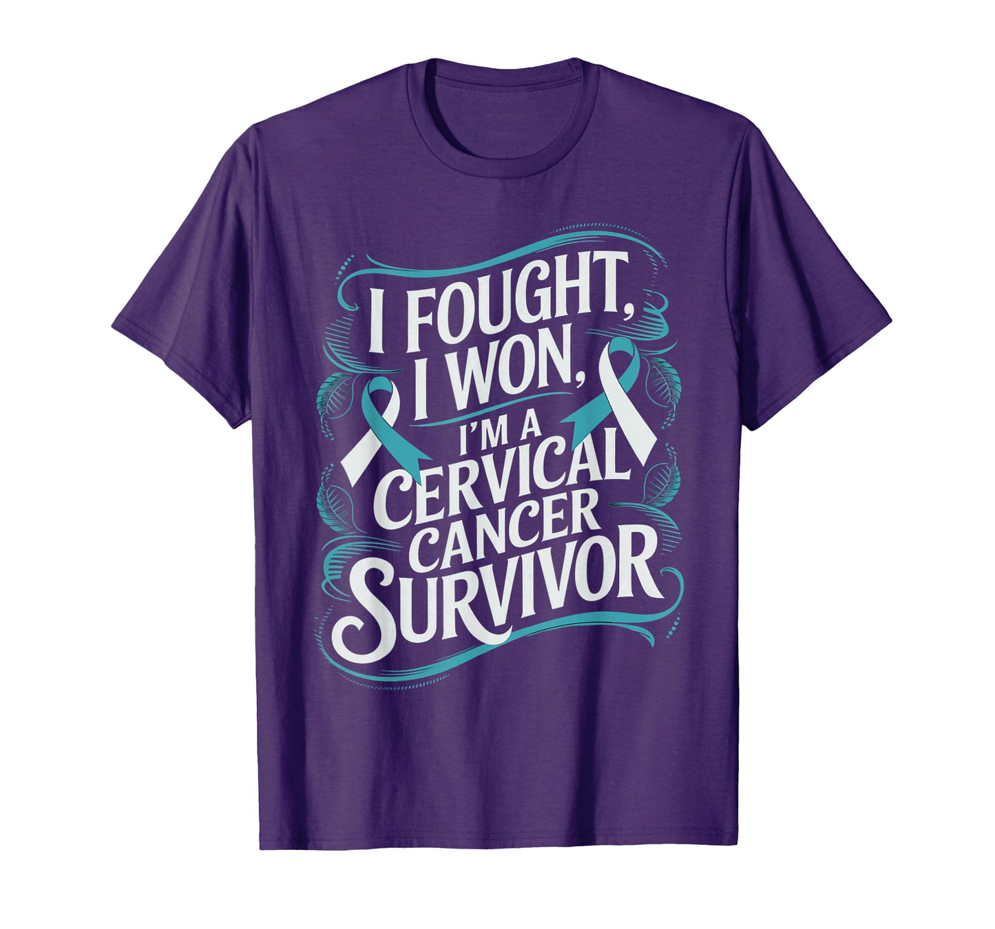 I'm Cervical Cancer Survivor Teal Ribbon Cervical Cancer T-Shirt