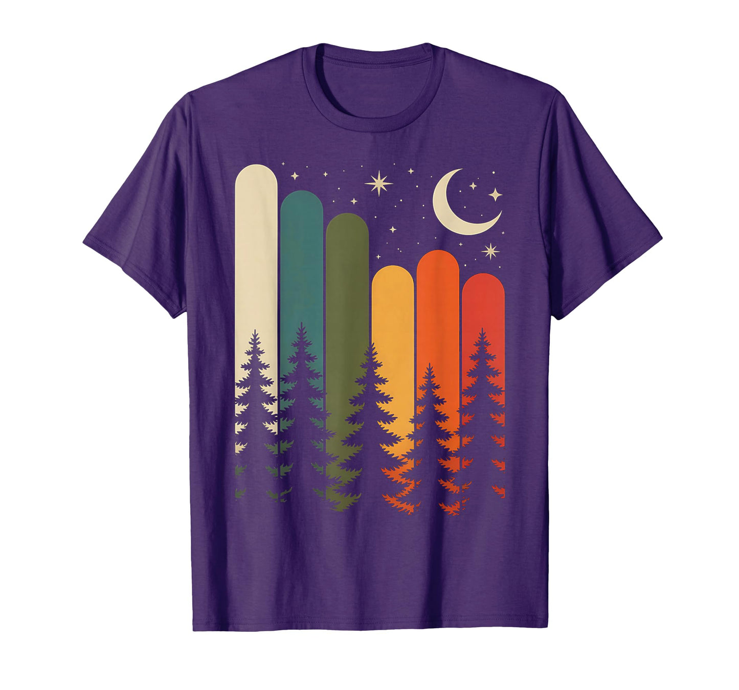 Trees Nature Mountains Adventure Outdoor Wildlife Forest T-Shirt