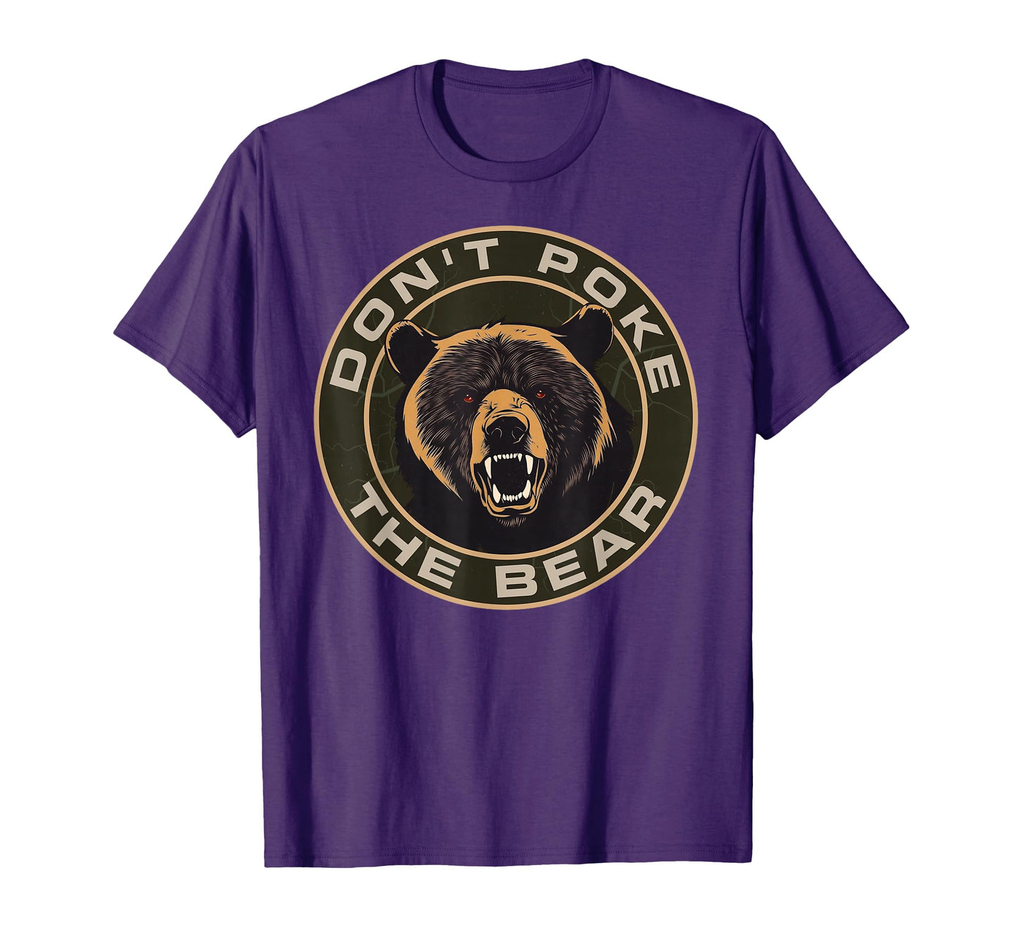 Don’t Poke The Bear Warning Funny Grizzly Spirit Animal T-Shirt