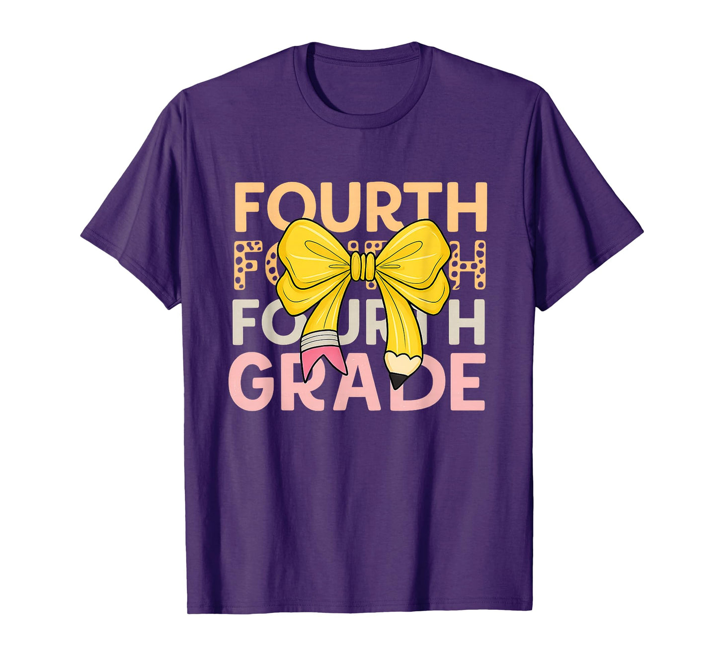 Fourth Grade Squad 4th Grade Team Leopard Back to School T-Shirt