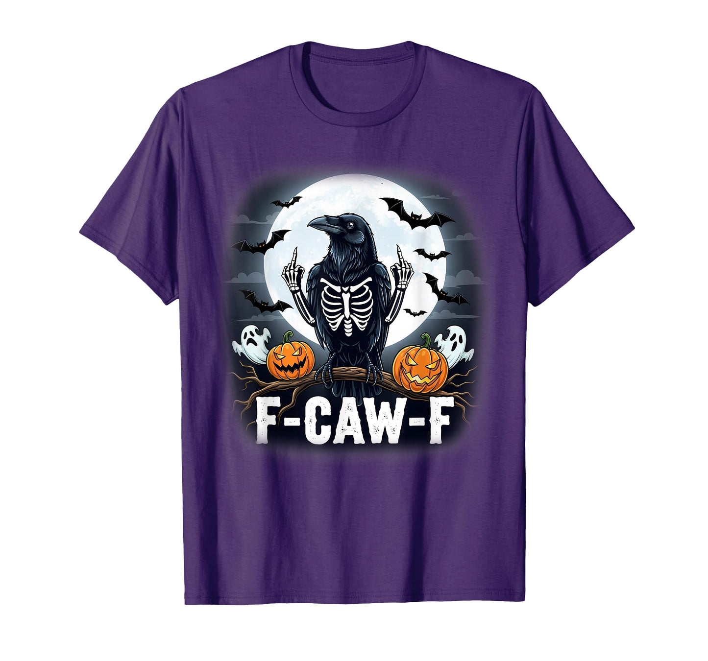Funny F Caw F Raven Bird Saying Graphic F-Caw-F Crow T-Shirt