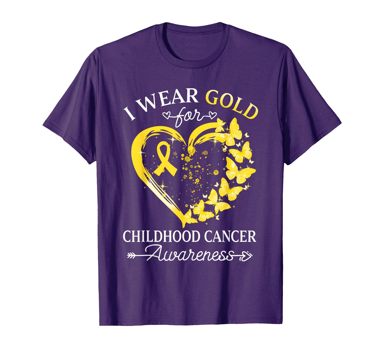 I Wear Gold For Childhood Cancer Awareness In September T-Shirt