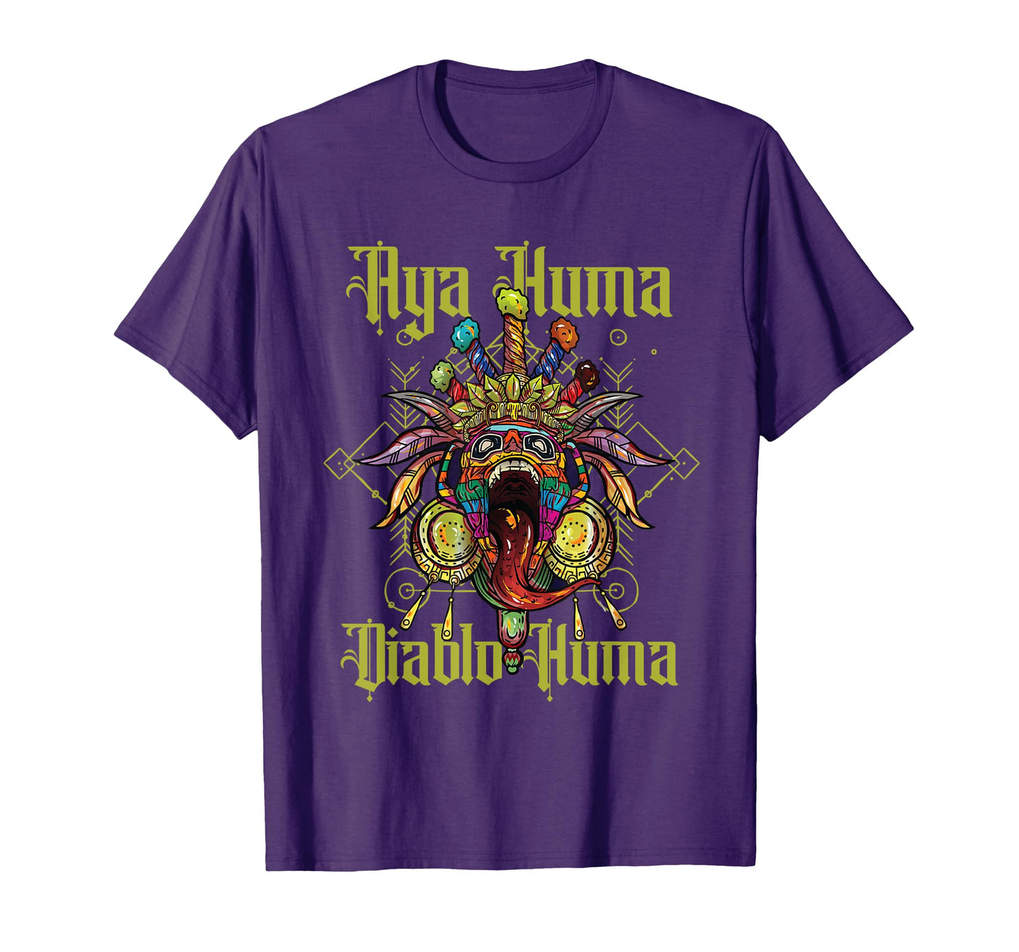 Aya Huma Festival Mask Spirit Head Two Faces Diablo Huma T-Shirt