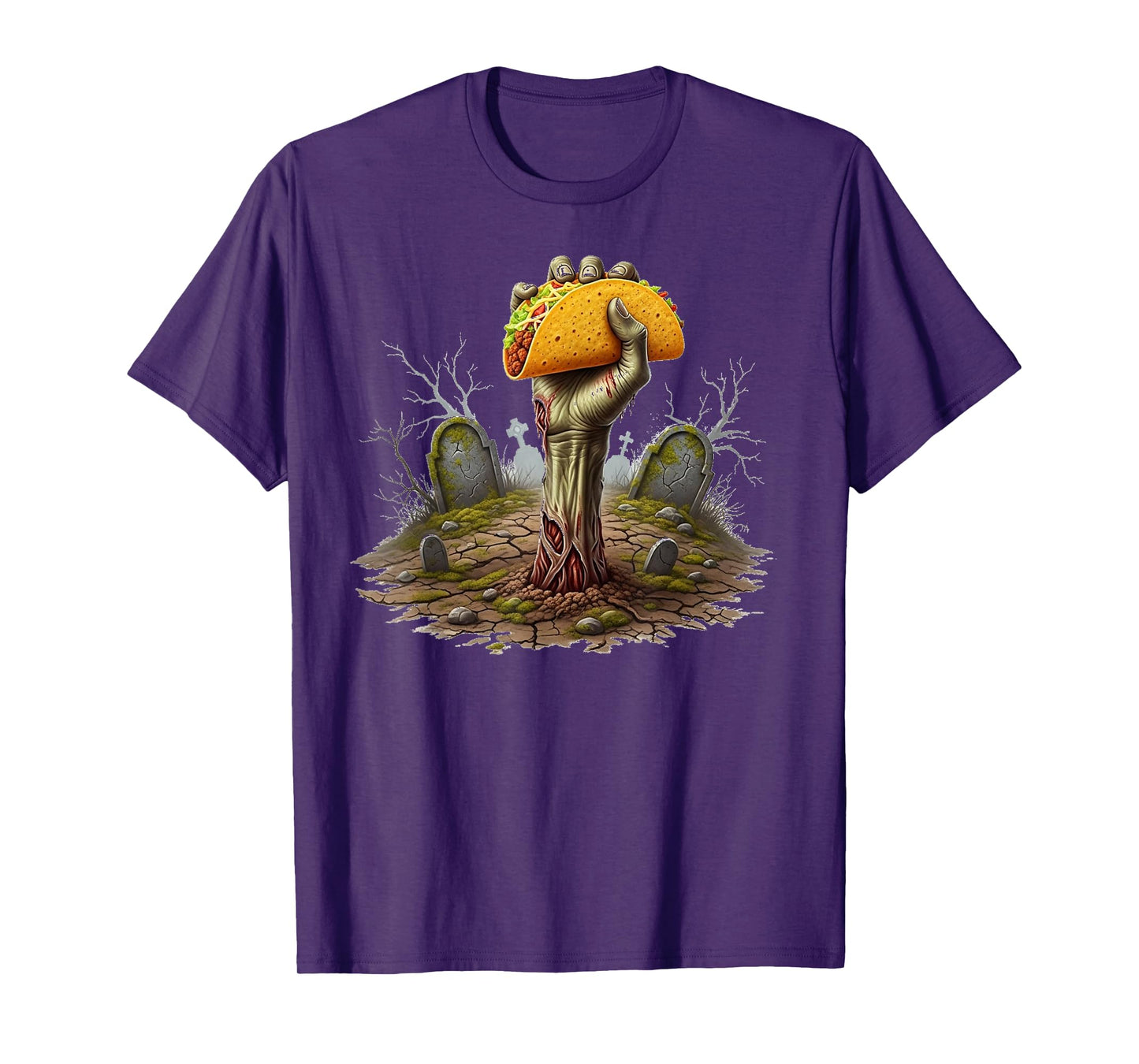 Zombies Hand Holding a Taco T-Shirt