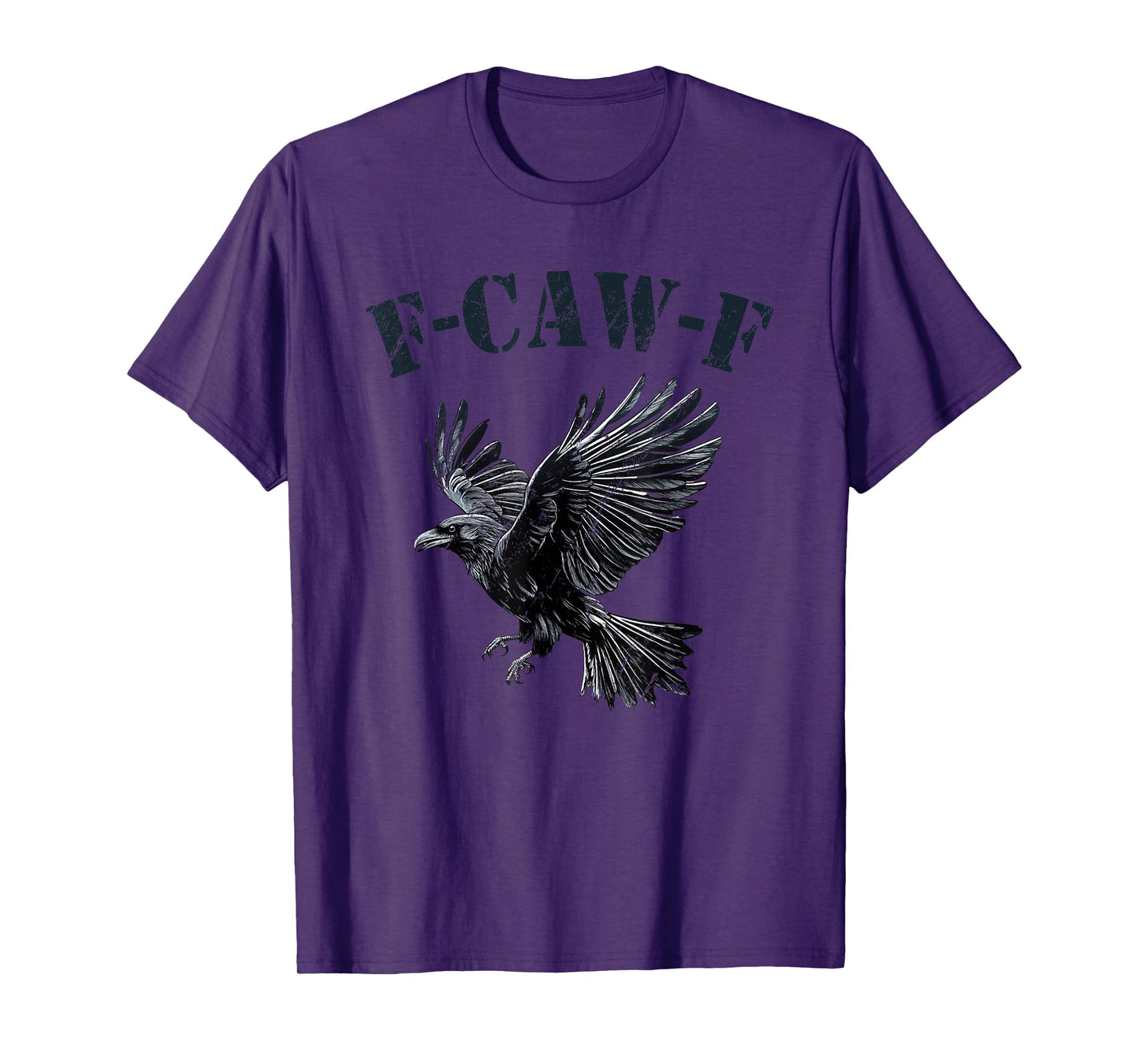 F-Caw-F Adult Humor Funny Crow Black Bird Halloween T-Shirt