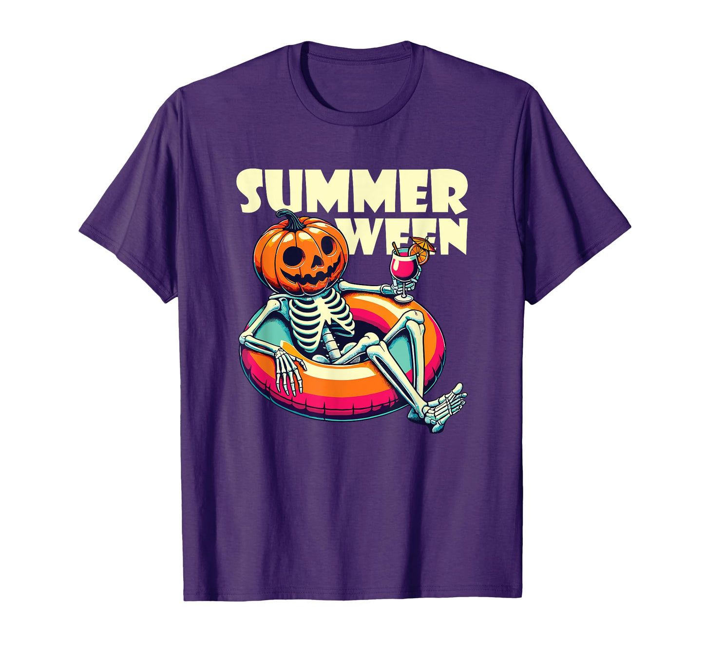 Happy Summerween Summer Halloween Ghost T-Shirt