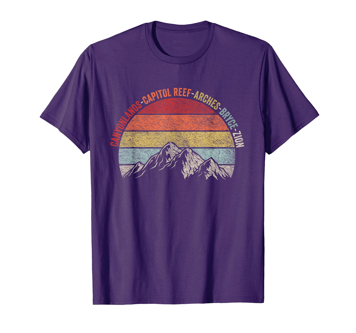 Vintage Utah Souvenir Big 5 Utah Mighty Five National Park T-Shirt