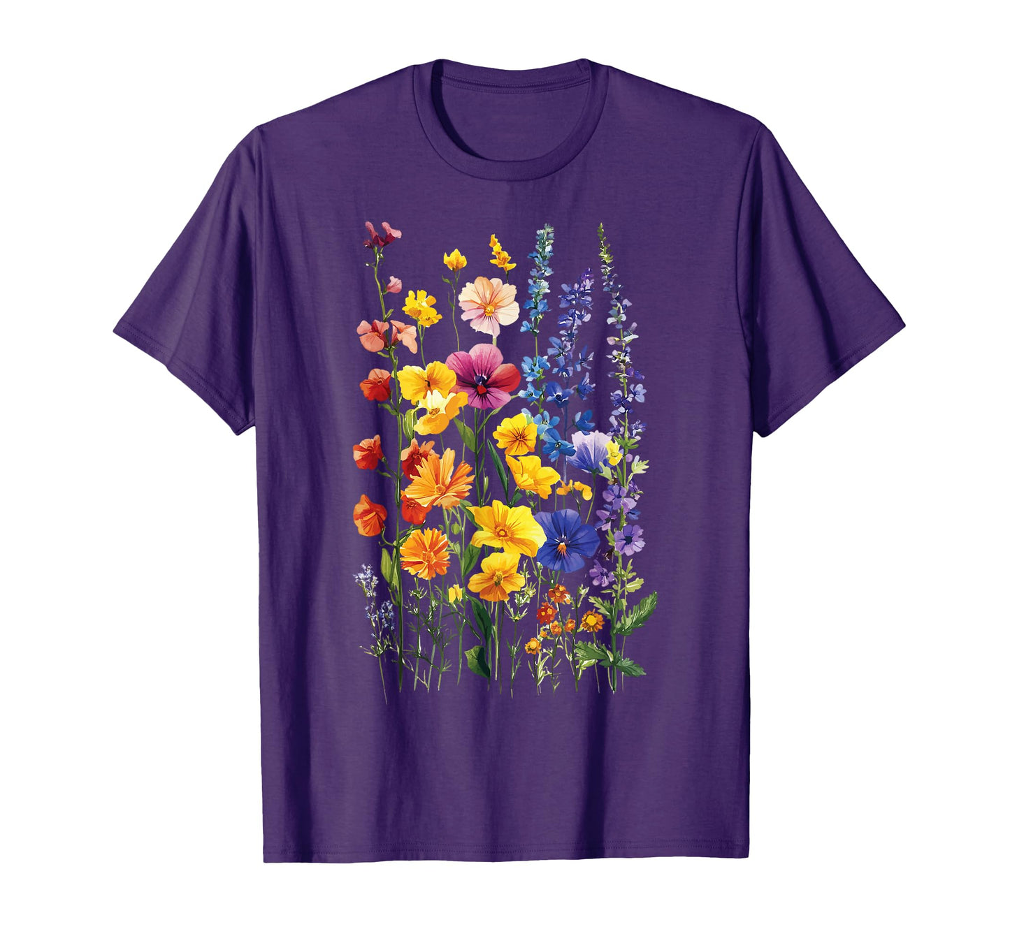Wildflowers Floral Colorful Flowers T-Shirt