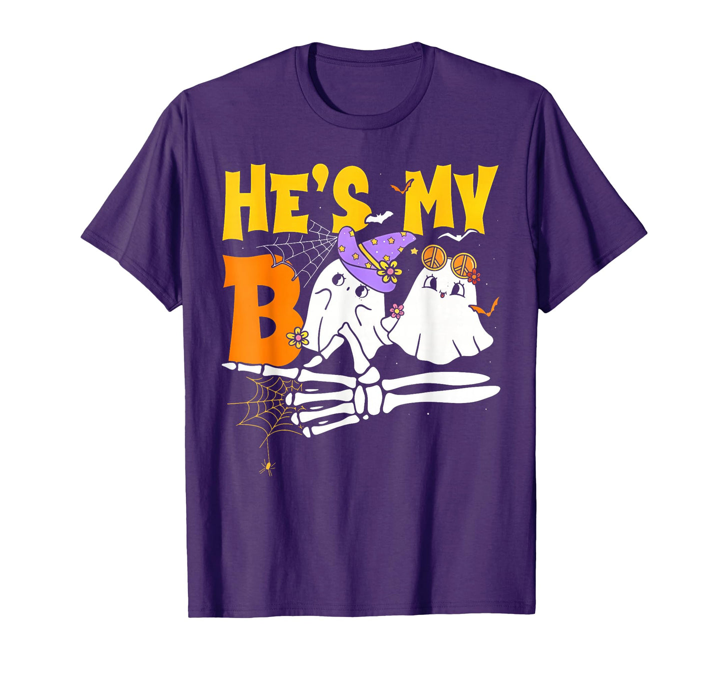 He's My Boo Funny Fall Season for Couple in Hallloween T-Shirt