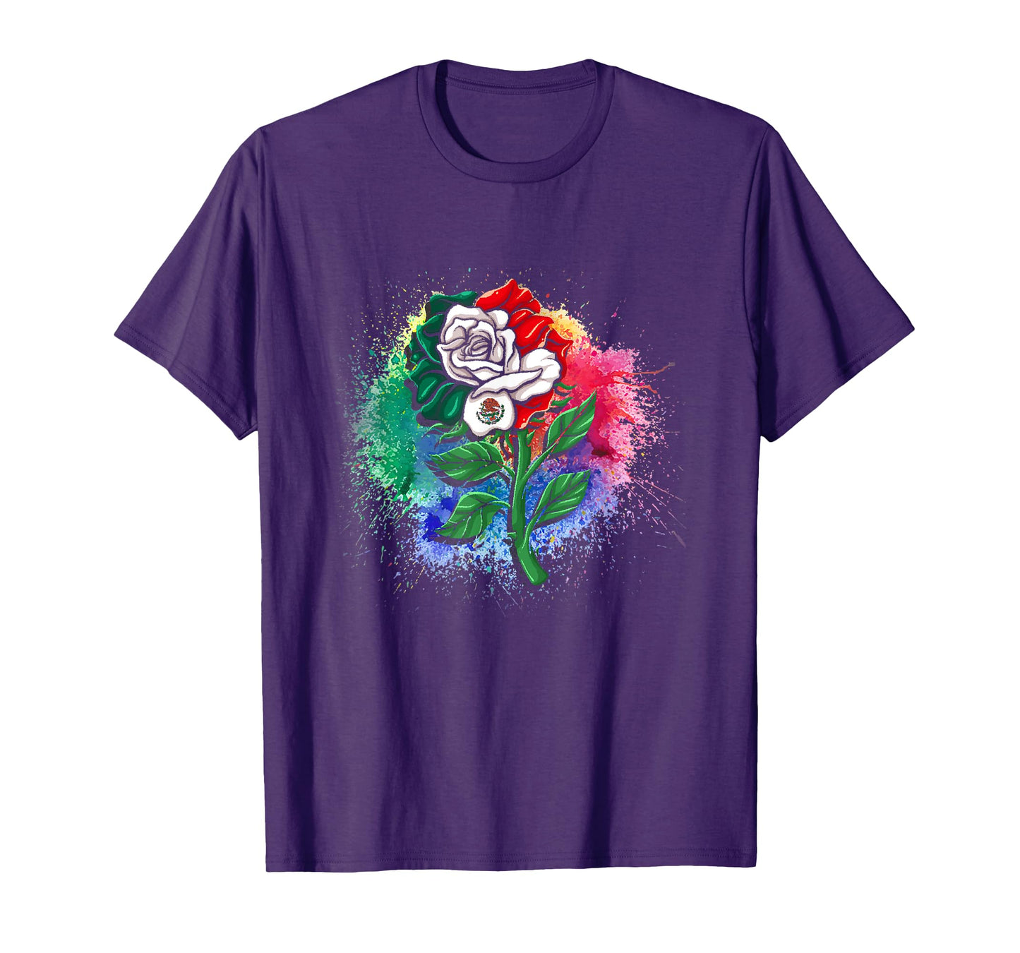 Mexico Gift Rose Tijuana Mexican Hispanic Pride Poncho T-Shirt