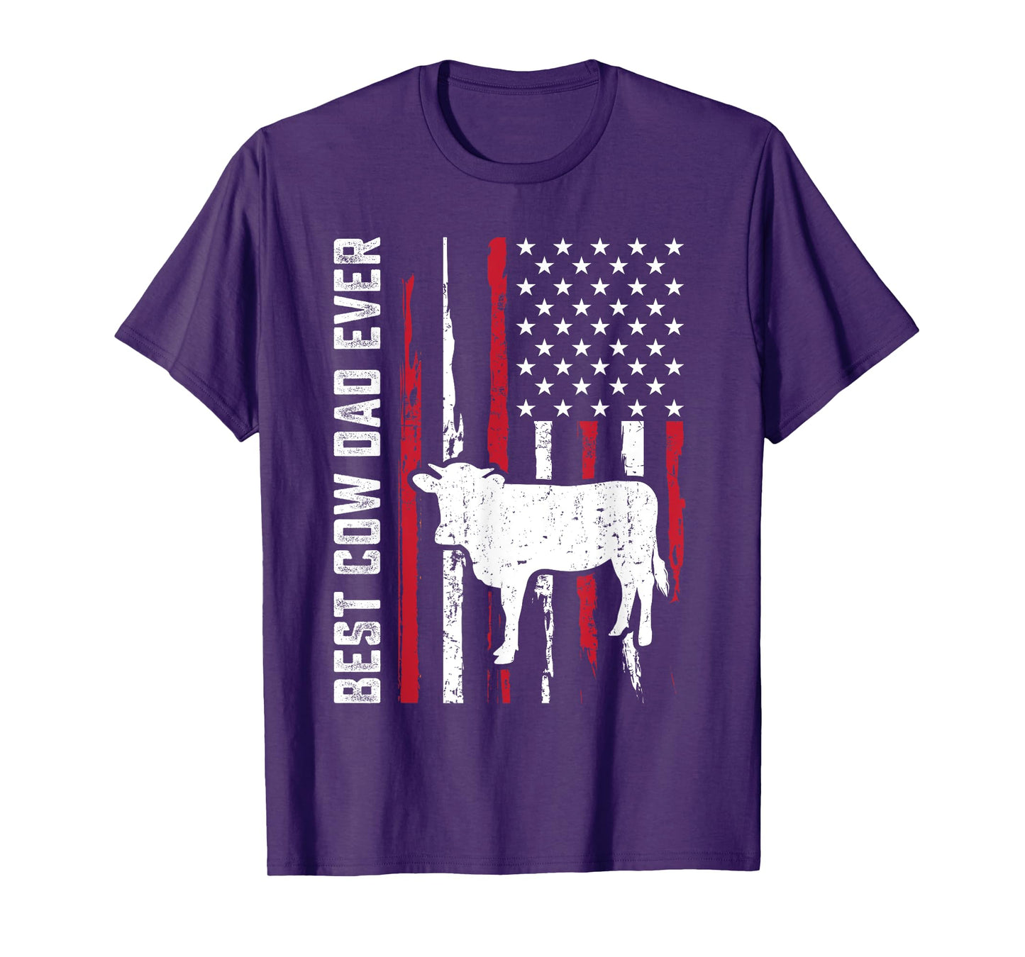 best cow dad ever for cowboy Farmer cows moo Fathers Day T-Shirt