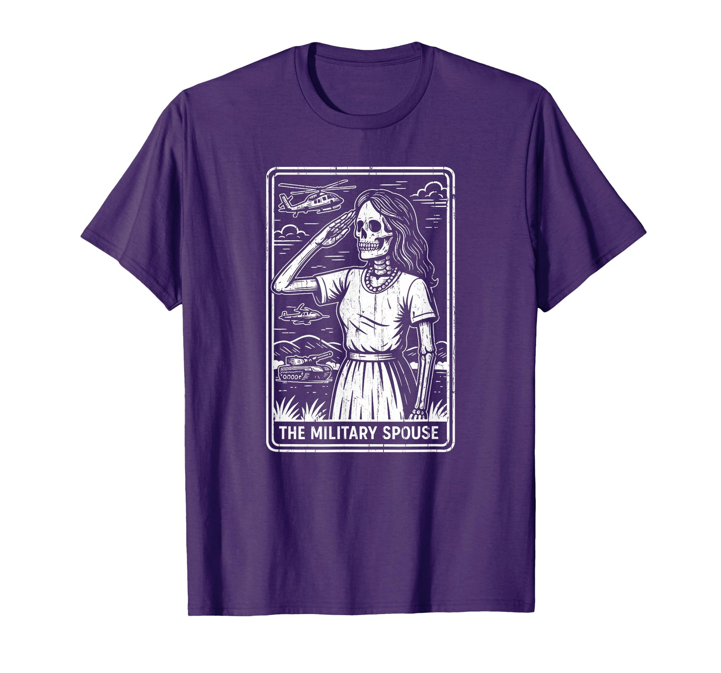 The Military Spouse Halloween Tarot Card T-Shirt