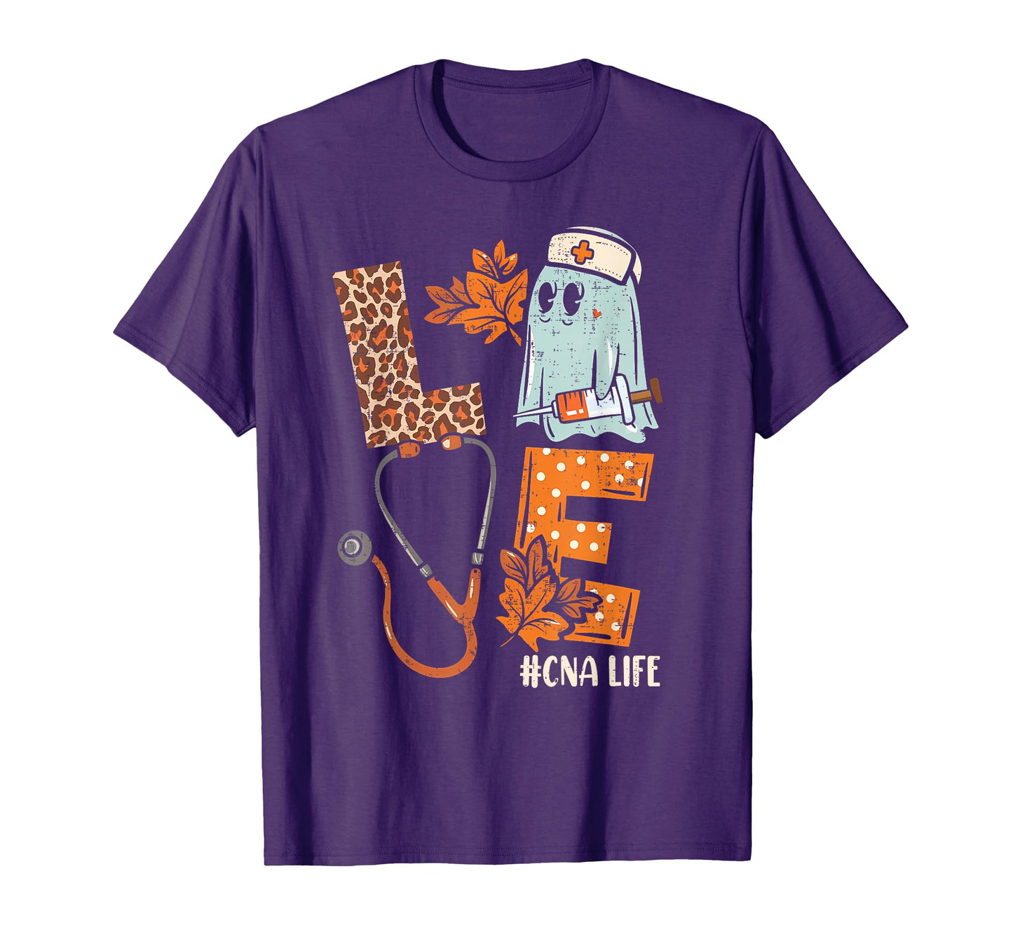 Halloween nurse assistant shirts LOVE CNA life Stethoscope T-Shirt