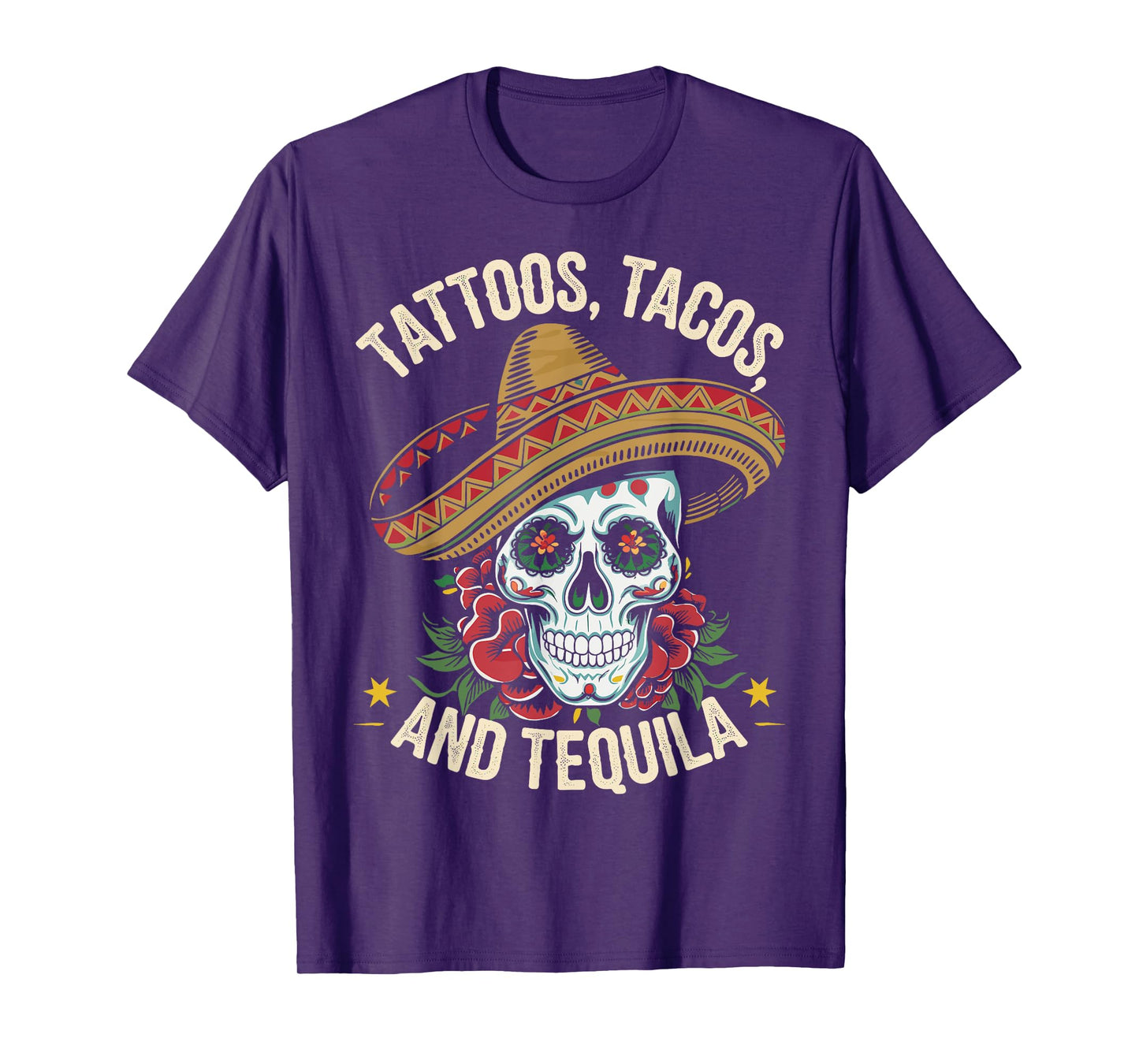 Tequila Tacos Titties Tattoos Vintage Design Apparel Outfit T-Shirt