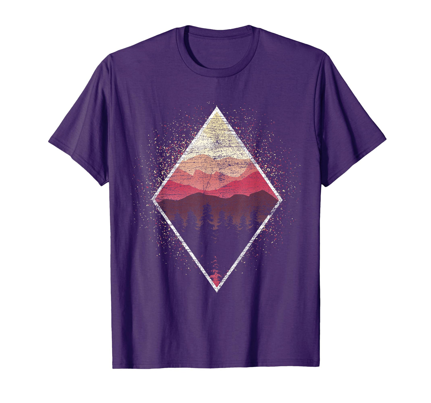 Landscape Wildlife Nature Outdoor Mountains Trees Forest T-Shirt