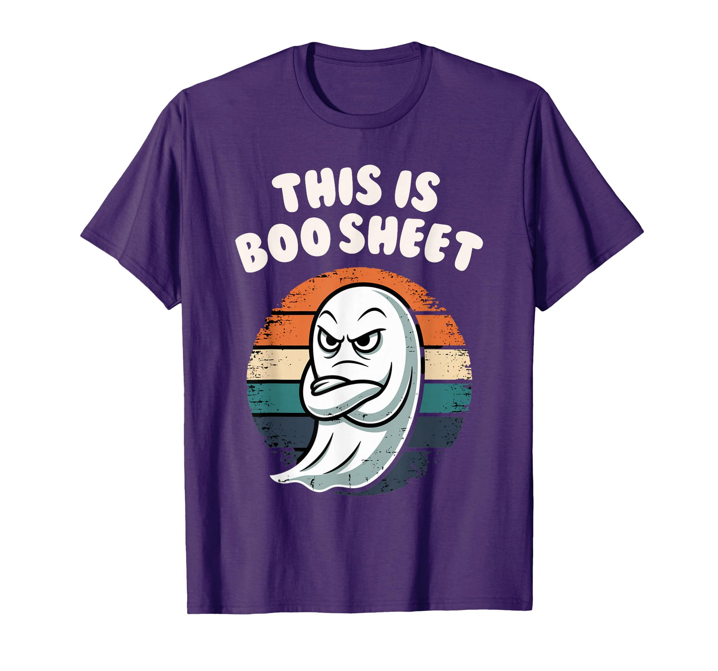 This is Boo Sheet Ghost Retro Halloween Costume Men Women T-Shirt
