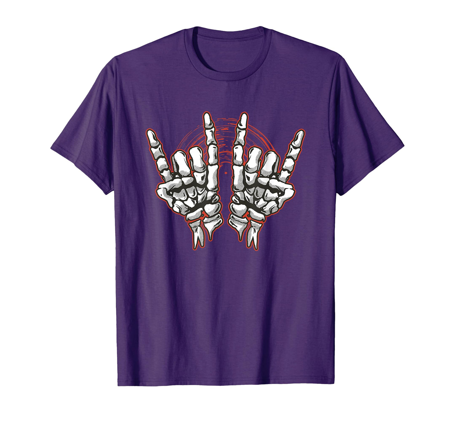 Rock On Skeleton Hands - Gothic Fan Art T-Shirt