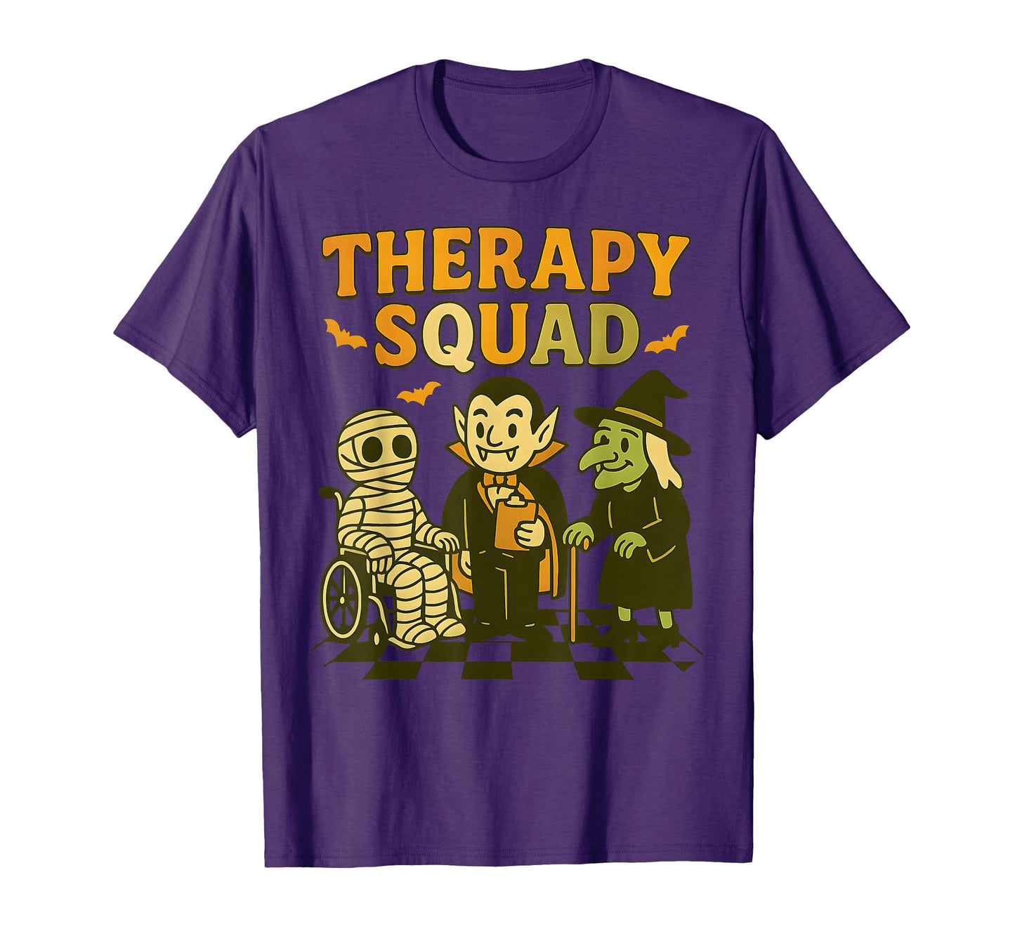 Funny Therapy Squad Retro OT PT Team Cute Halloween Physical T-Shirt