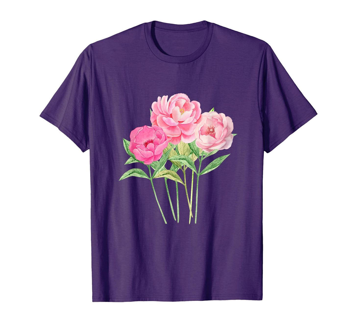 Peony Flower - Bouquet of Peonies Women and Girls T-Shirt