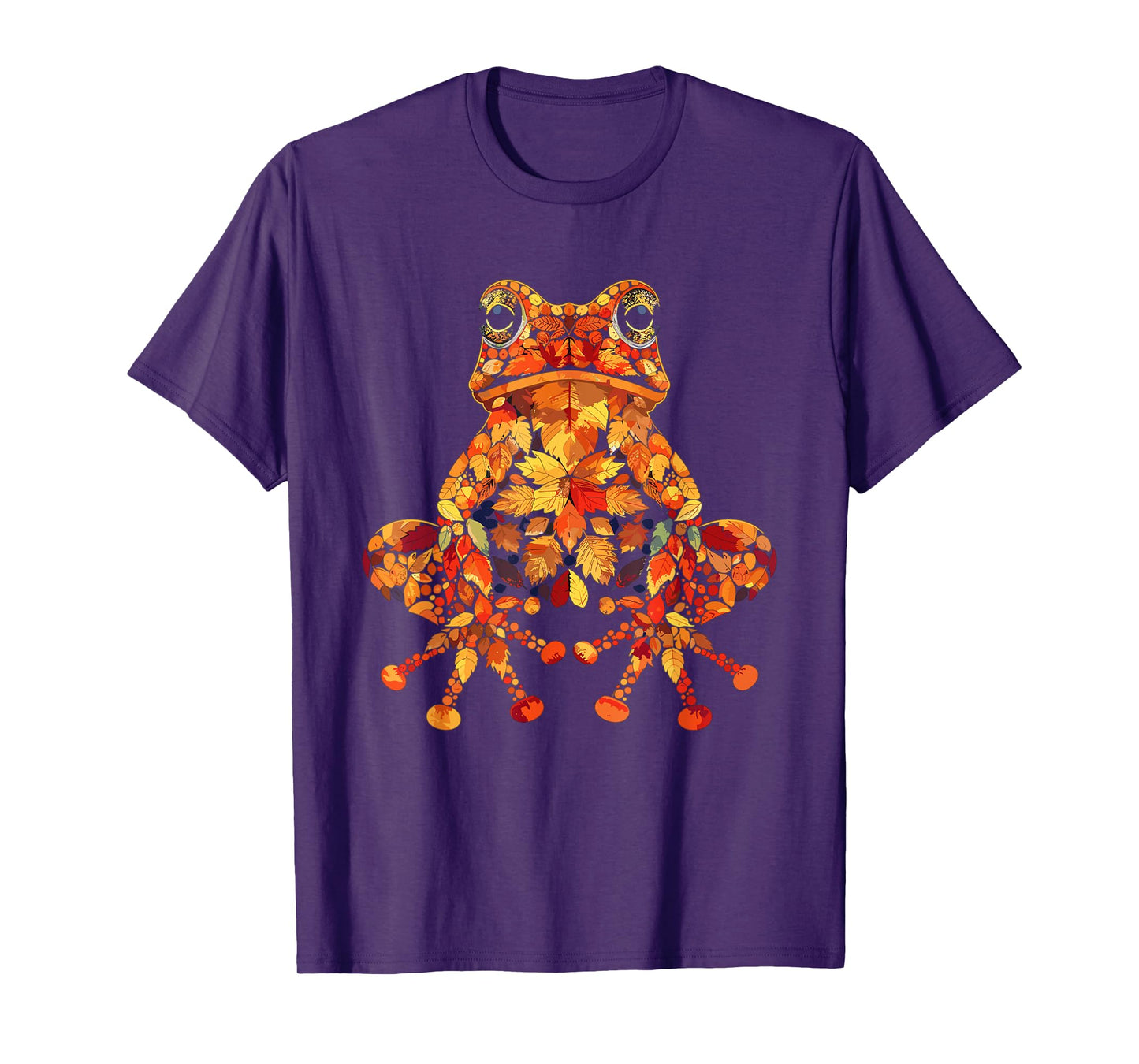 Frog Wildlife Nature Autumn Leaves Fall T-Shirt