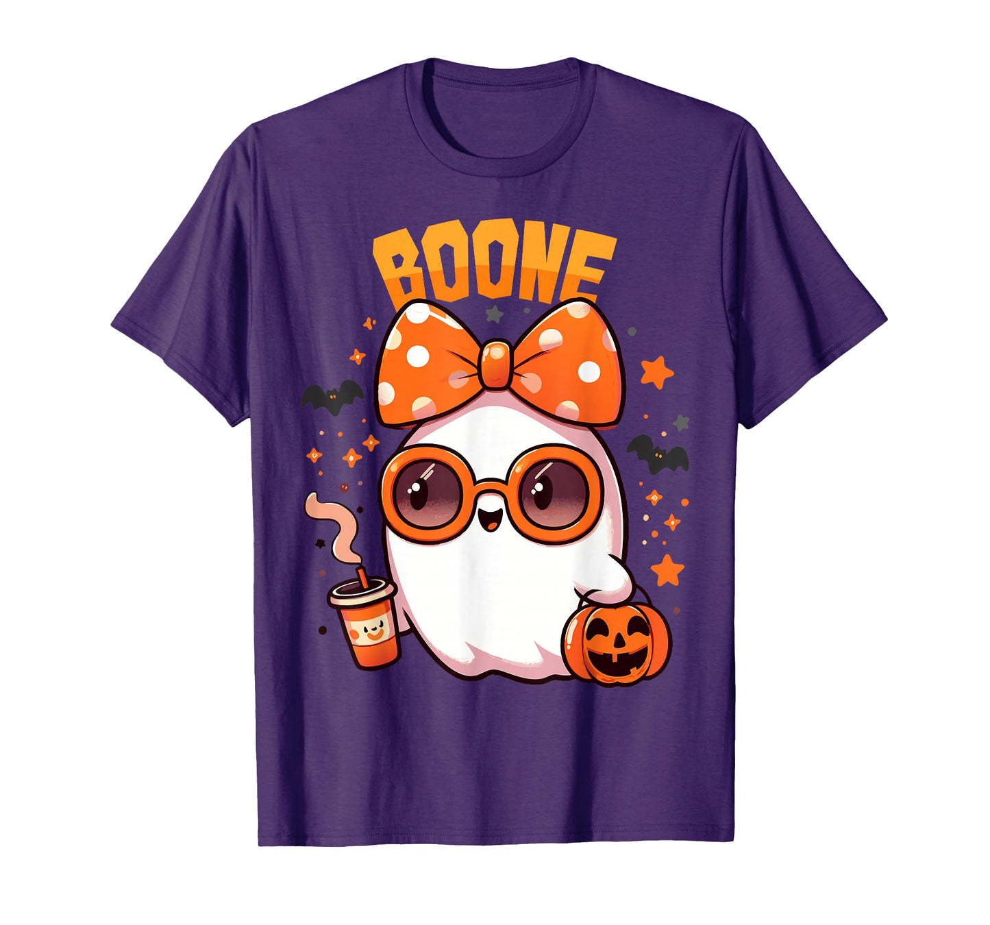 Retro Boo Boone Girls First Name Funny Halloween Ghost 2025 T-Shirt