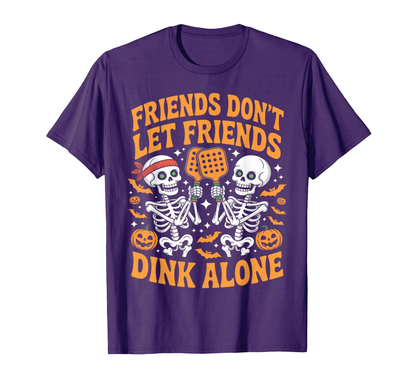 Friends Don't Let Friends Dink Alone Halloween Pickleball T-Shirt