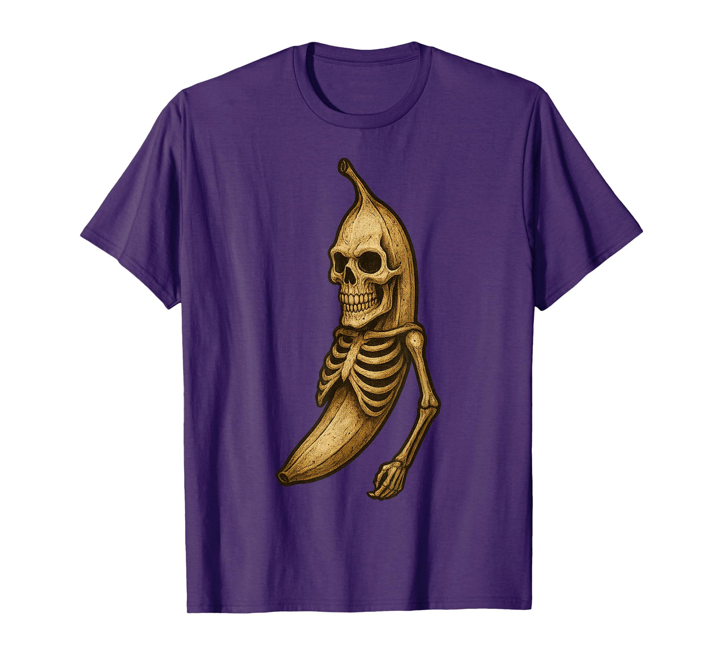 Skeleton Banana Design for Halloween Lovers and Fun Seekers T-Shirt