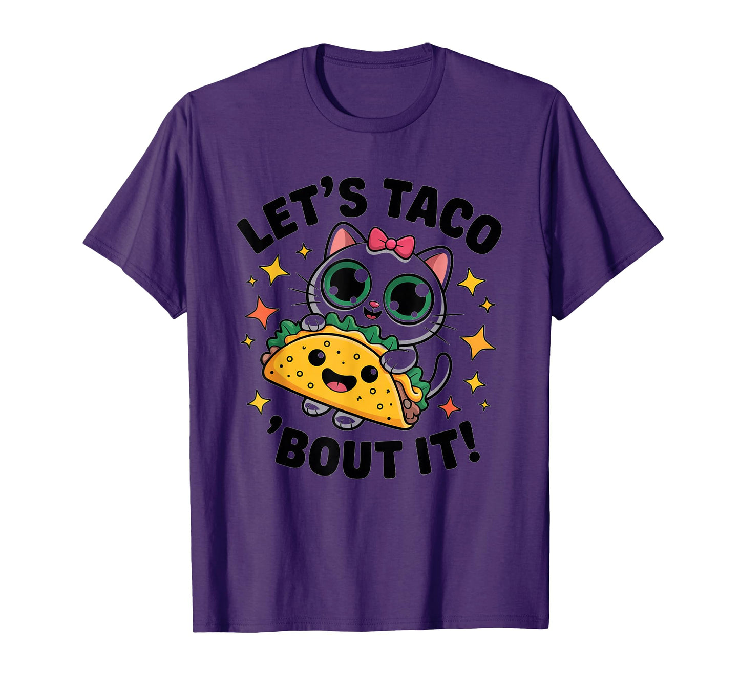 Cute Cat Taco Design Hi Kitty Let's Taco 'Bout It Style T-Shirt