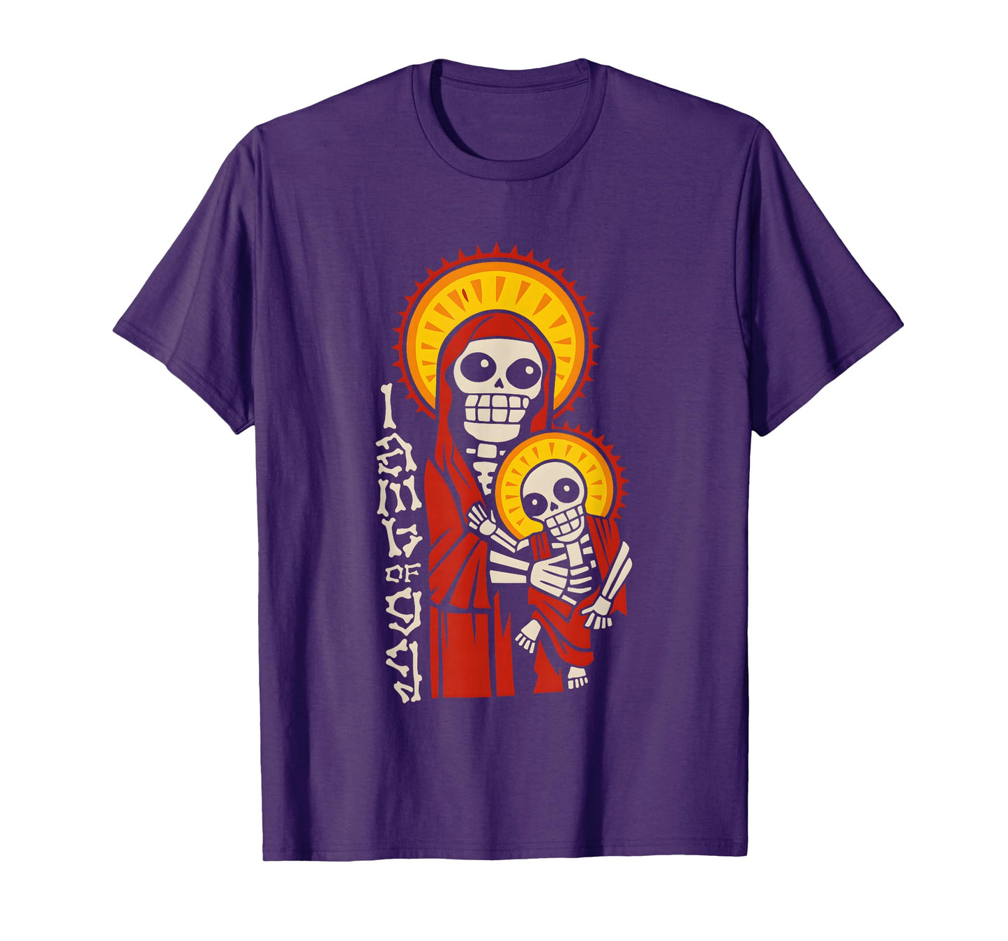 I Am The Lamb of God Skeleton Mother and Child T-Shirt