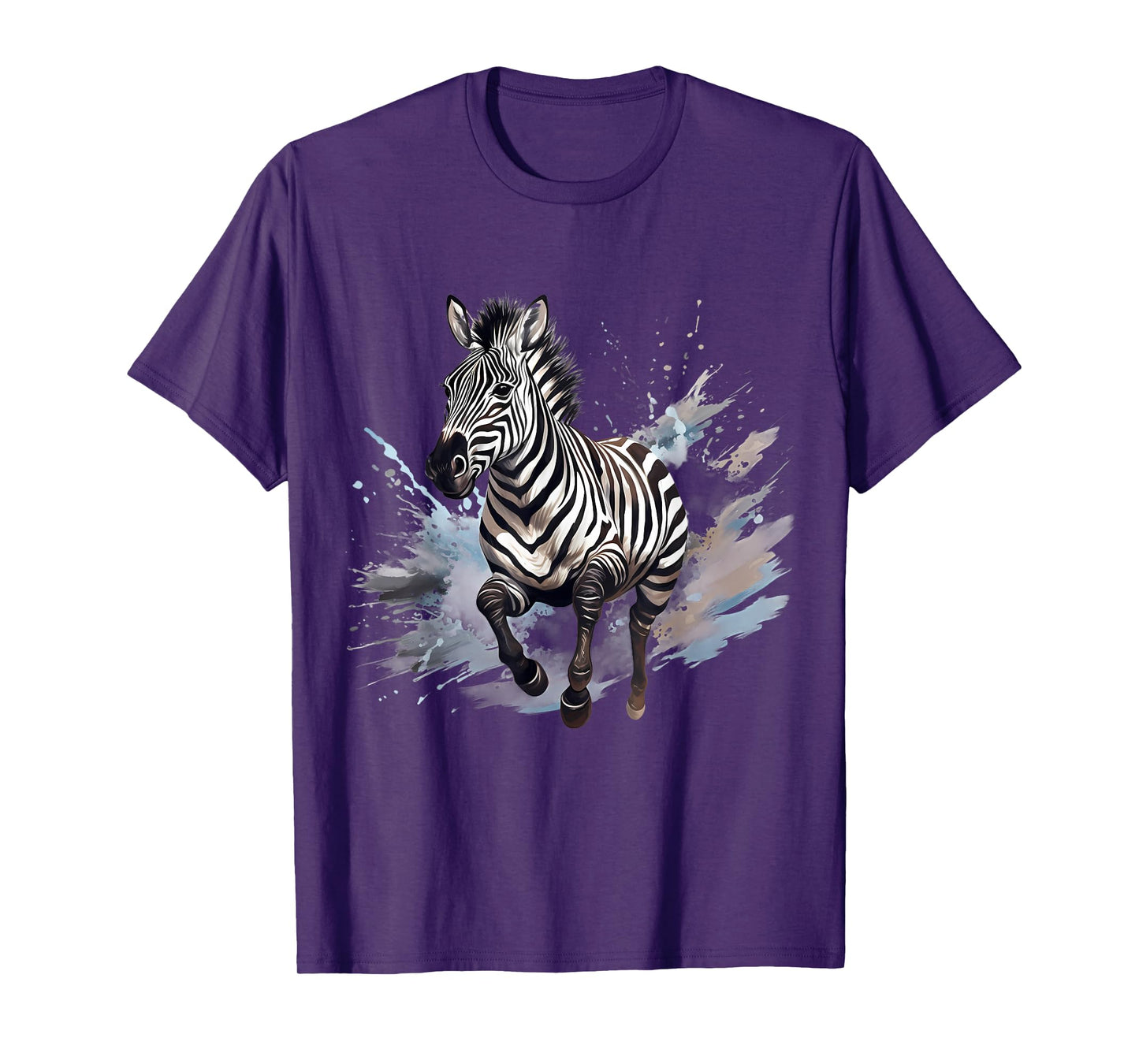 Zebra Splash Animal Art Wildlife Safari Savanna Nature T-Shirt