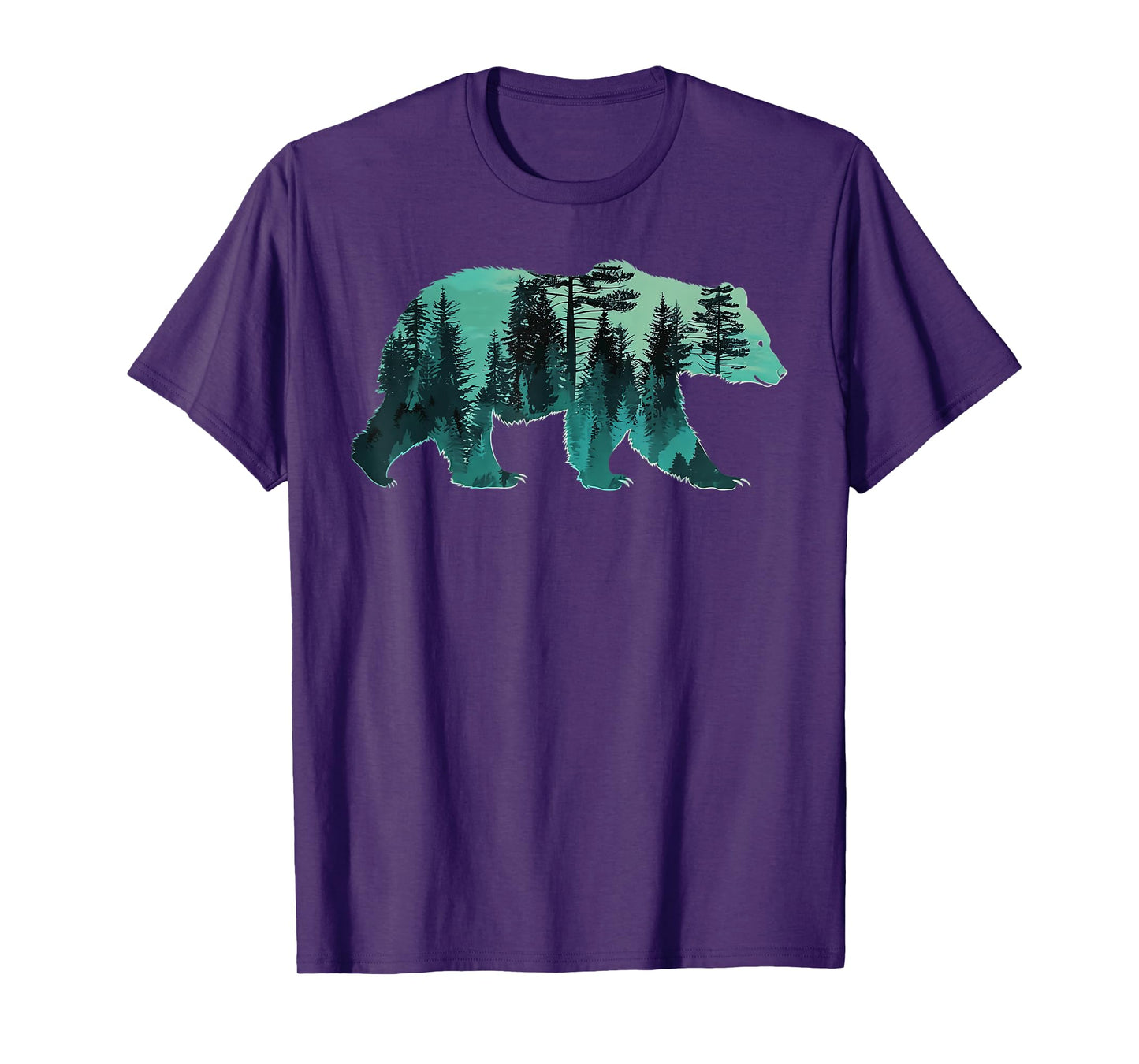 Nature Forest Mountains Trees Wildlife Animal for Camper T-Shirt