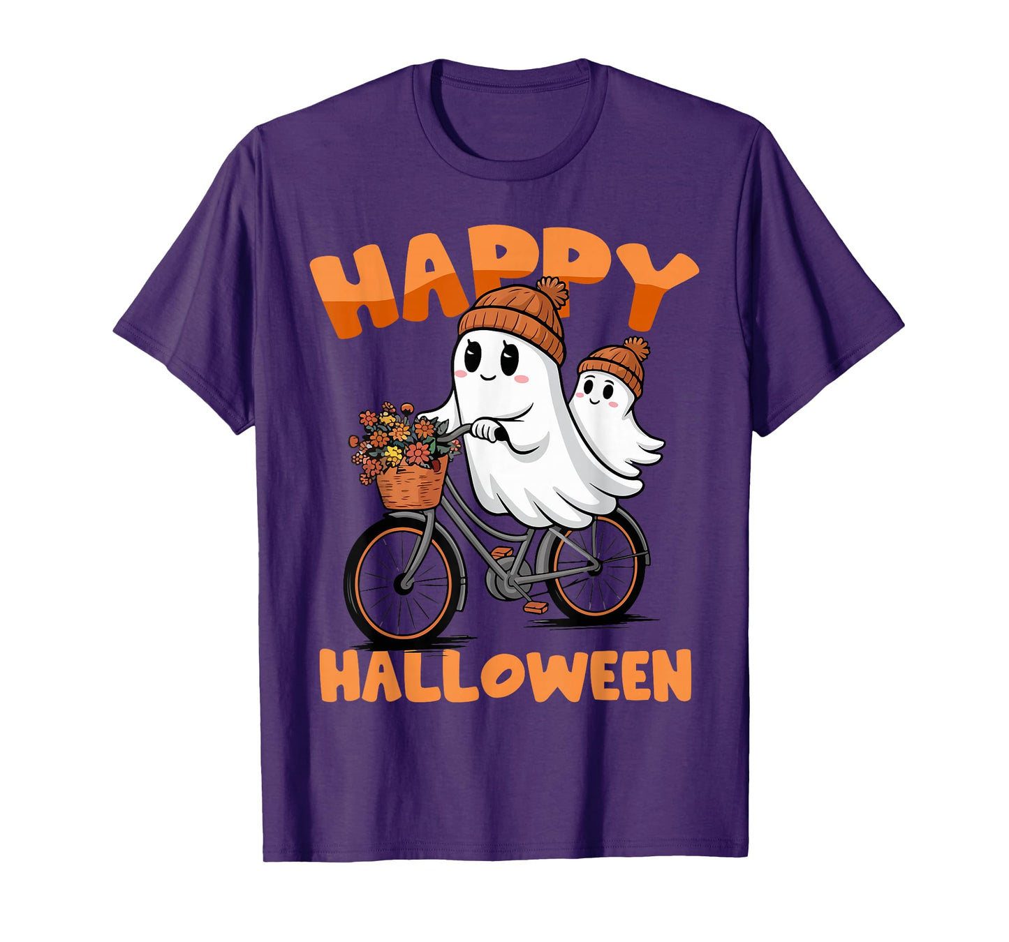 Funny Happy Halloween Boo Ghost Matching Family Couples 2025 T-Shirt