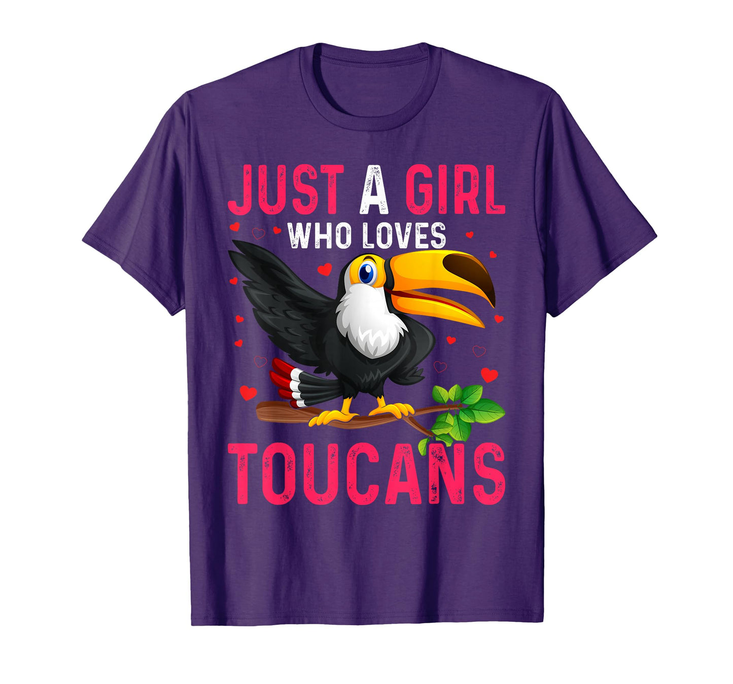 Toucan Just a Girl Who Loves Toucans Bird T-Shirt